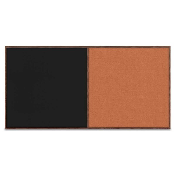 Enclosed Corkboard, 1 Door, 72"x48", 4" Fra